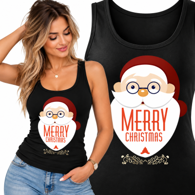 TANK TOP DAMSKI ŚWIĄTECZNY  MERRY CHRISTMAS 2